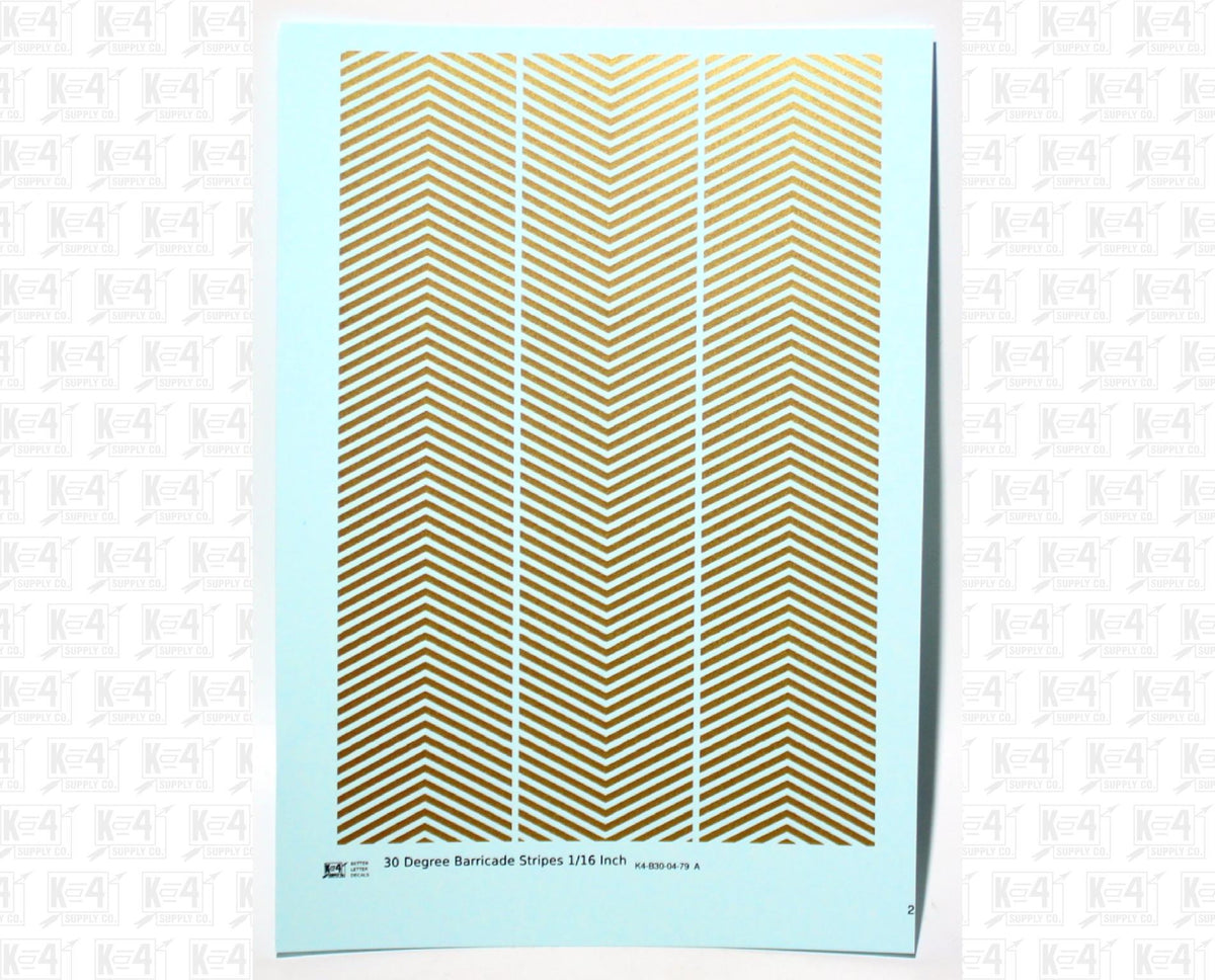 30 Degree Diagonal Barricade Stripes