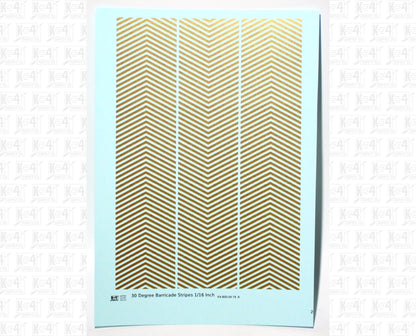 30 Degree Diagonal Barricade Stripes