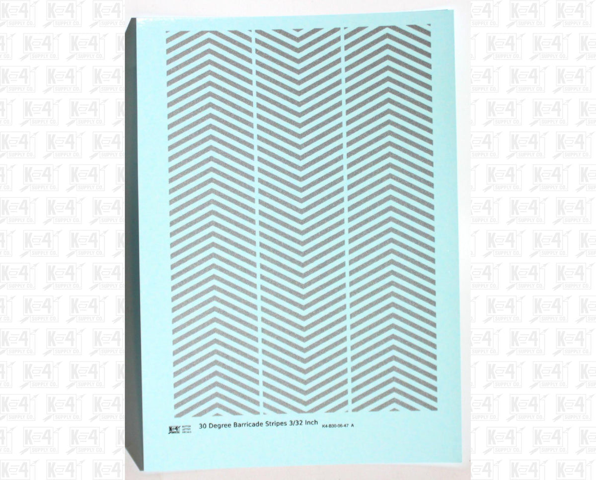 30 Degree Diagonal Barricade Stripes