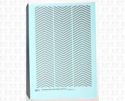 30 Degree Diagonal Barricade Stripes
