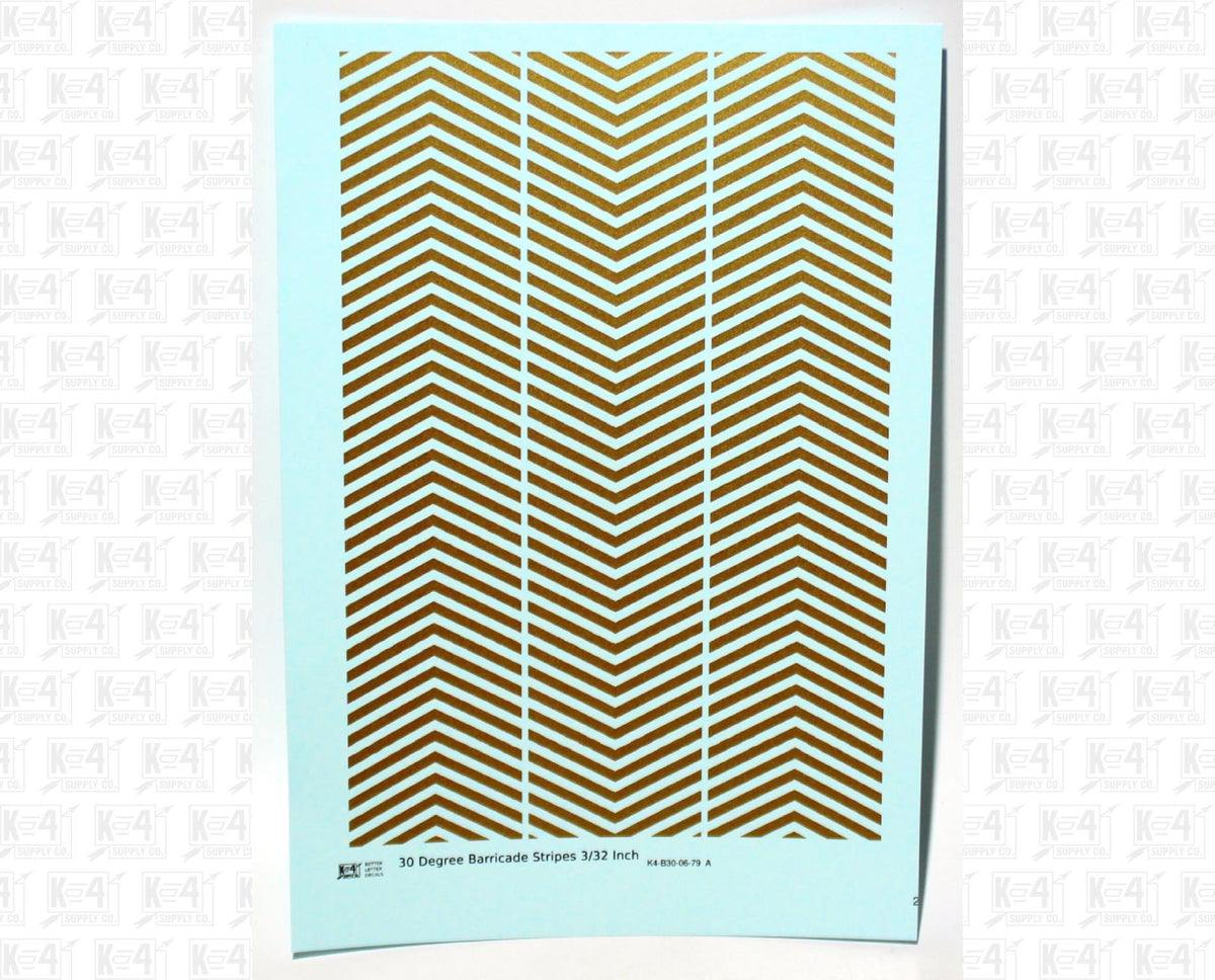 30 Degree Diagonal Barricade Stripes