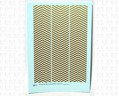 30 Degree Diagonal Barricade Stripes