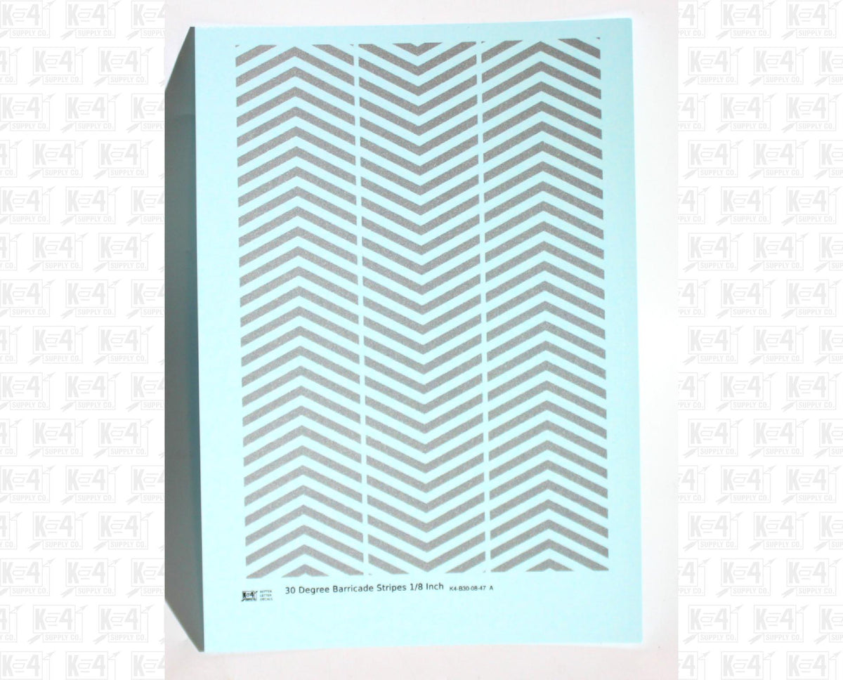 30 Degree Diagonal Barricade Stripes