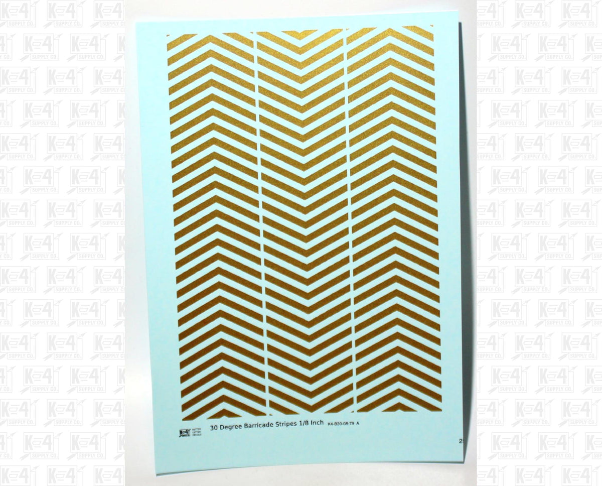 30 Degree Diagonal Barricade Stripes