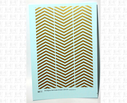30 Degree Diagonal Barricade Stripes