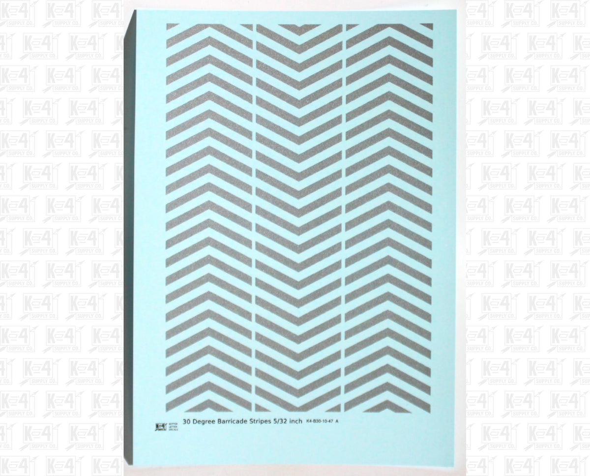 30 Degree Diagonal Barricade Stripes