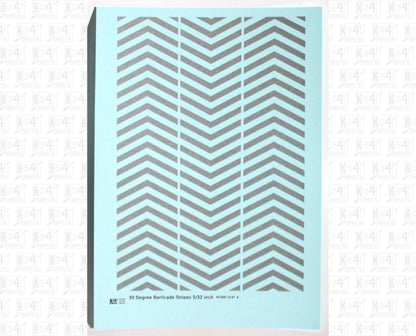 30 Degree Diagonal Barricade Stripes