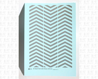 30 Degree Diagonal Barricade Stripes