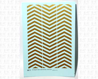 30 Degree Diagonal Barricade Stripes