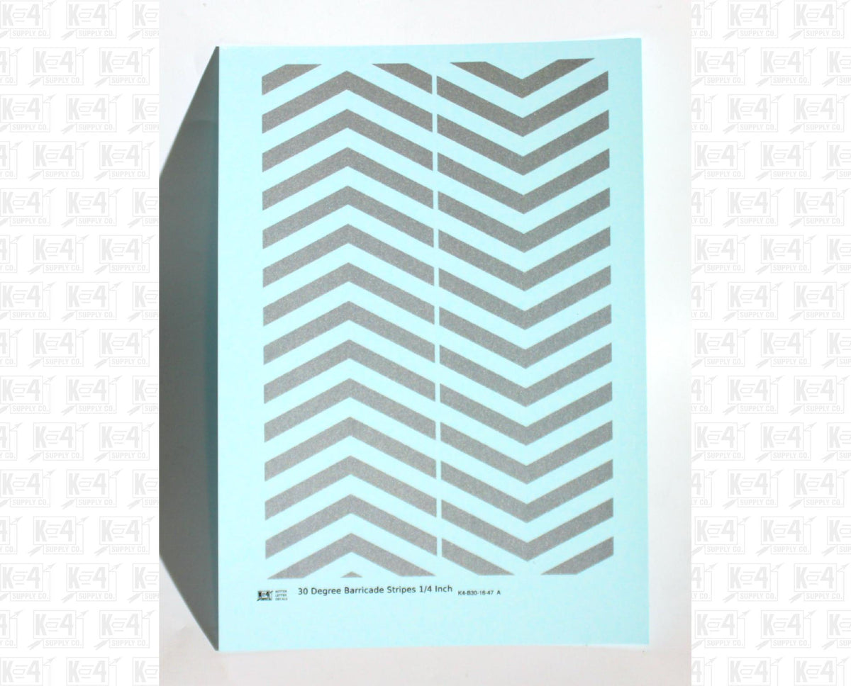 30 Degree Diagonal Barricade Stripes