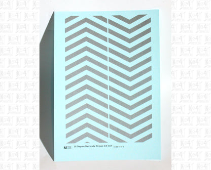 30 Degree Diagonal Barricade Stripes