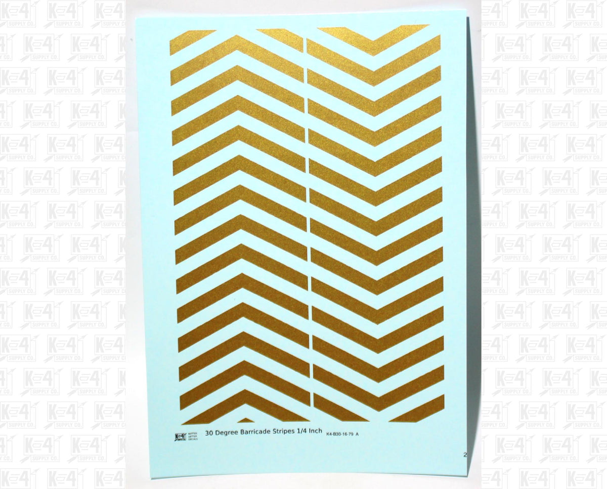 30 Degree Diagonal Barricade Stripes