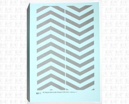 30 Degree Diagonal Barricade Stripes