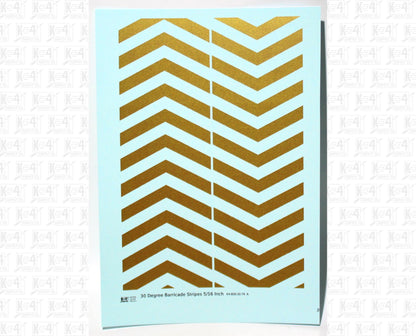 30 Degree Diagonal Barricade Stripes