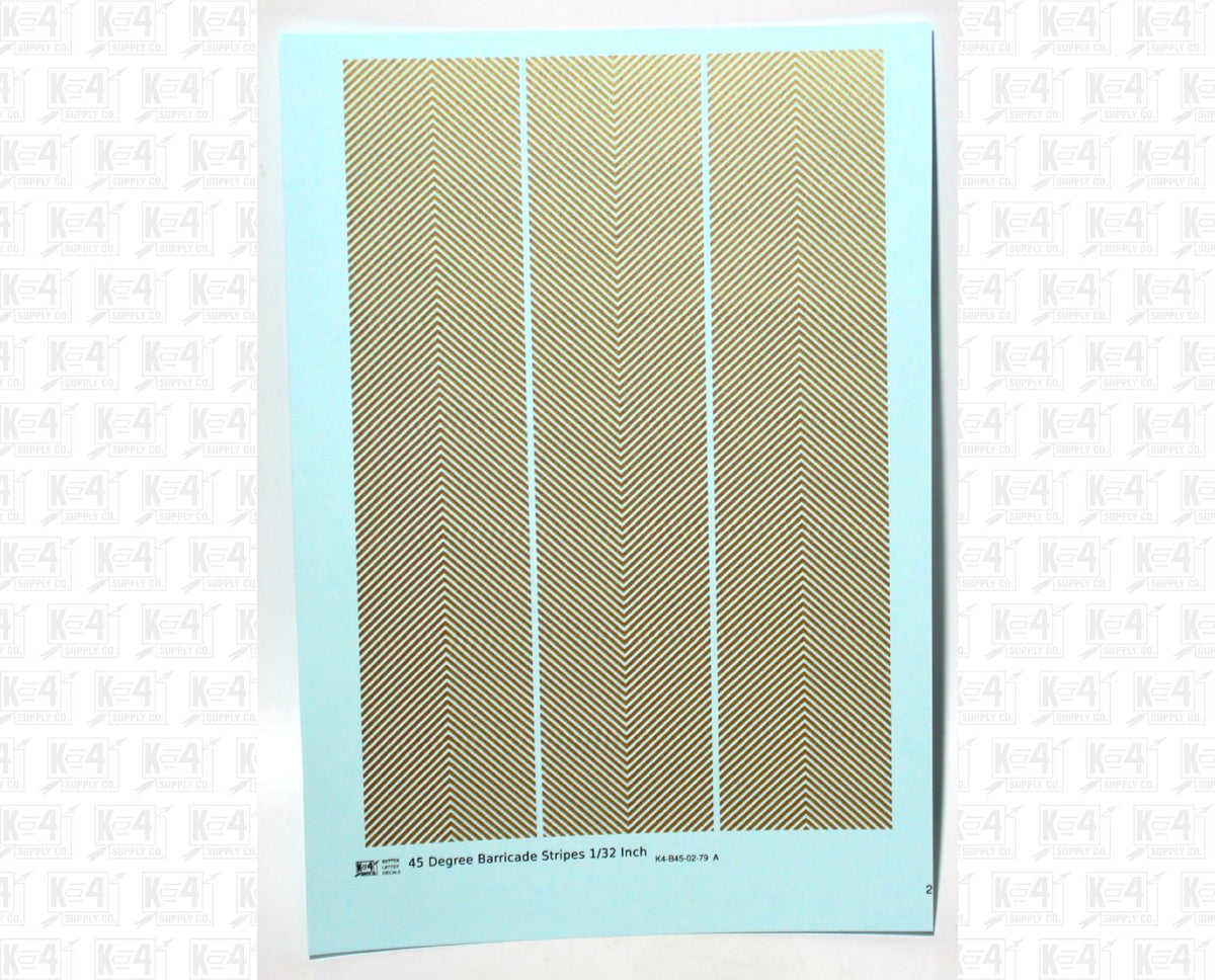 45 Degree Diagonal Barricade Stripes