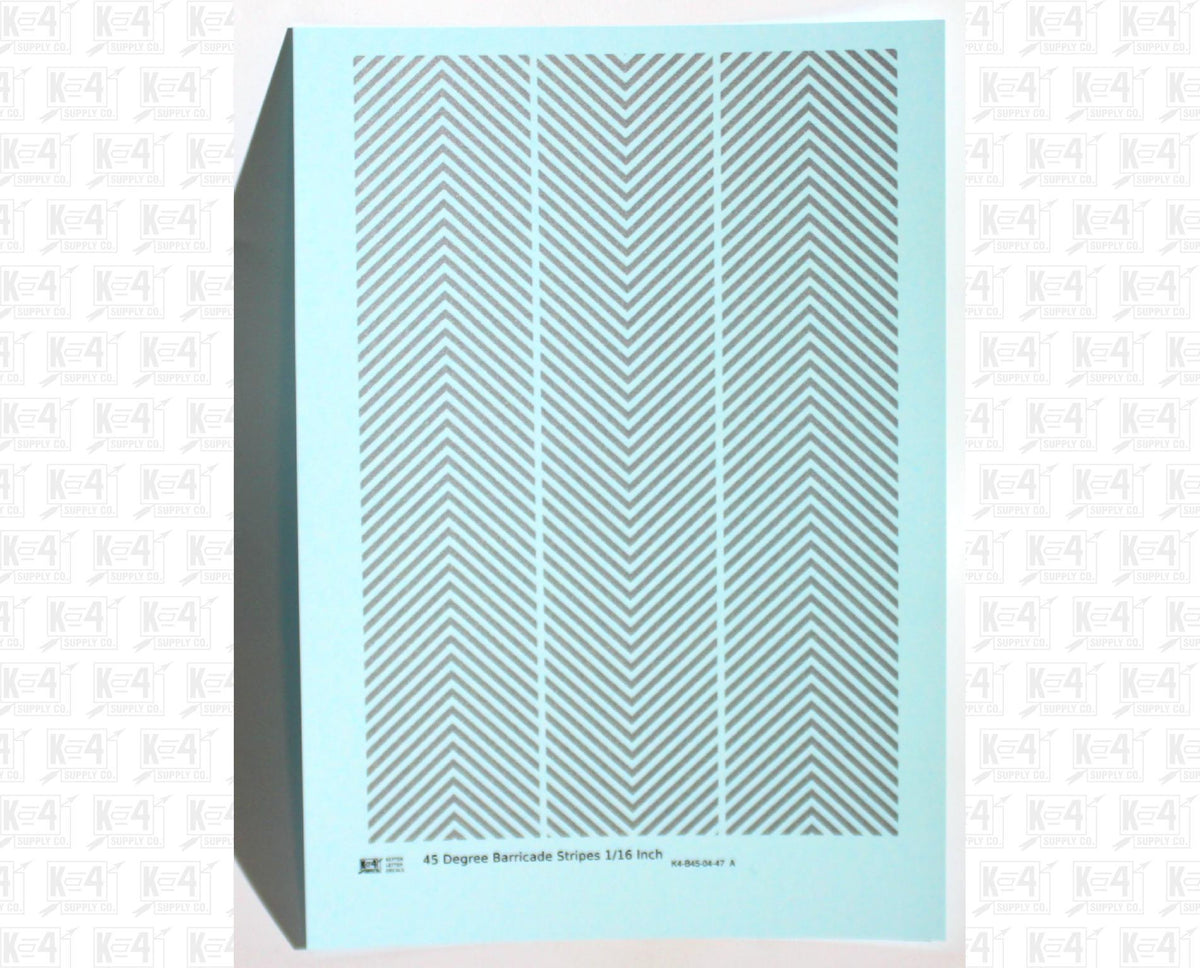 45 Degree Diagonal Barricade Stripes