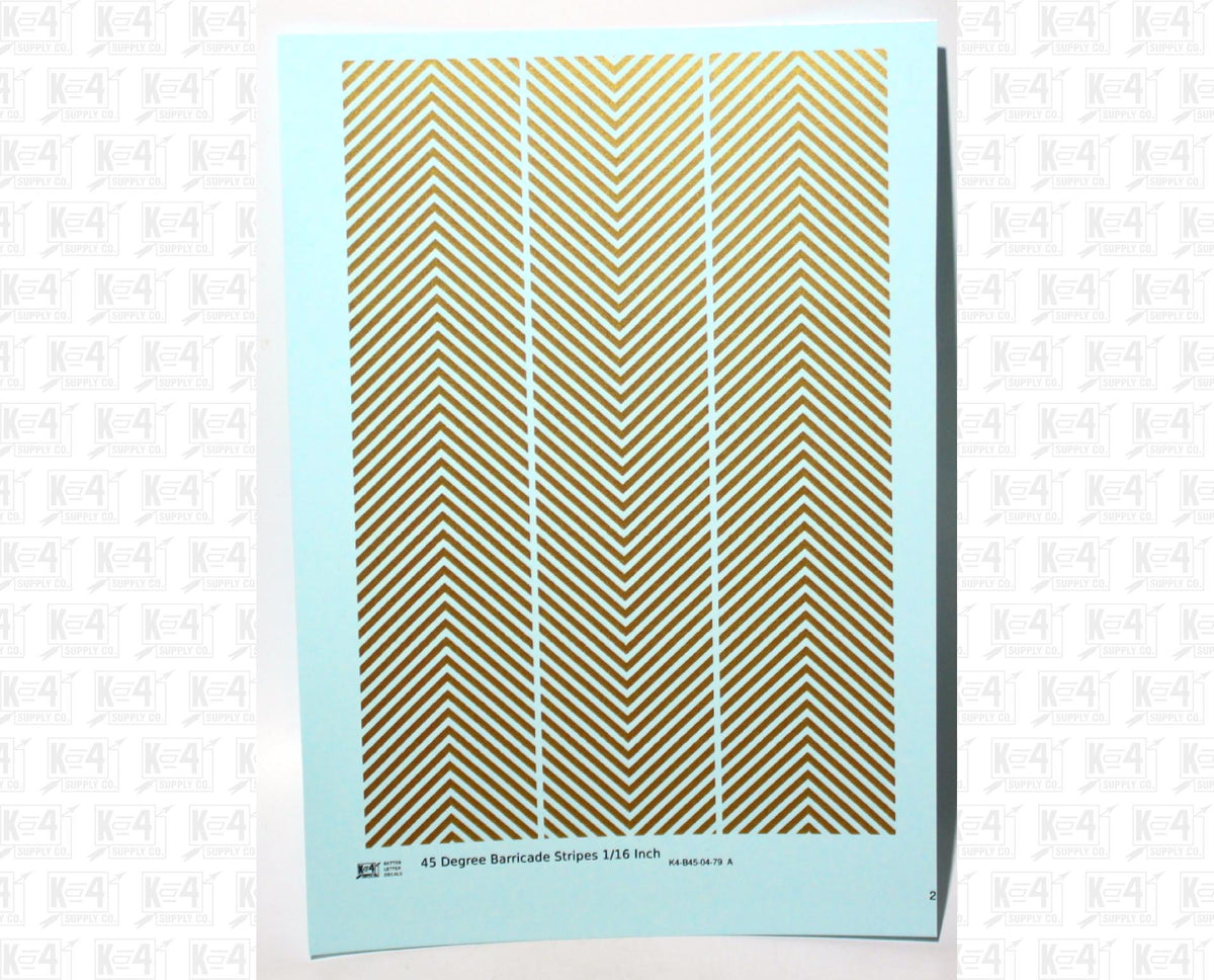45 Degree Diagonal Barricade Stripes