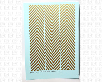 45 Degree Diagonal Barricade Stripes