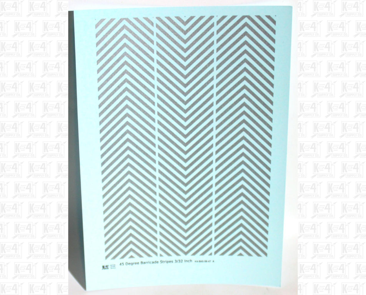 45 Degree Diagonal Barricade Stripes