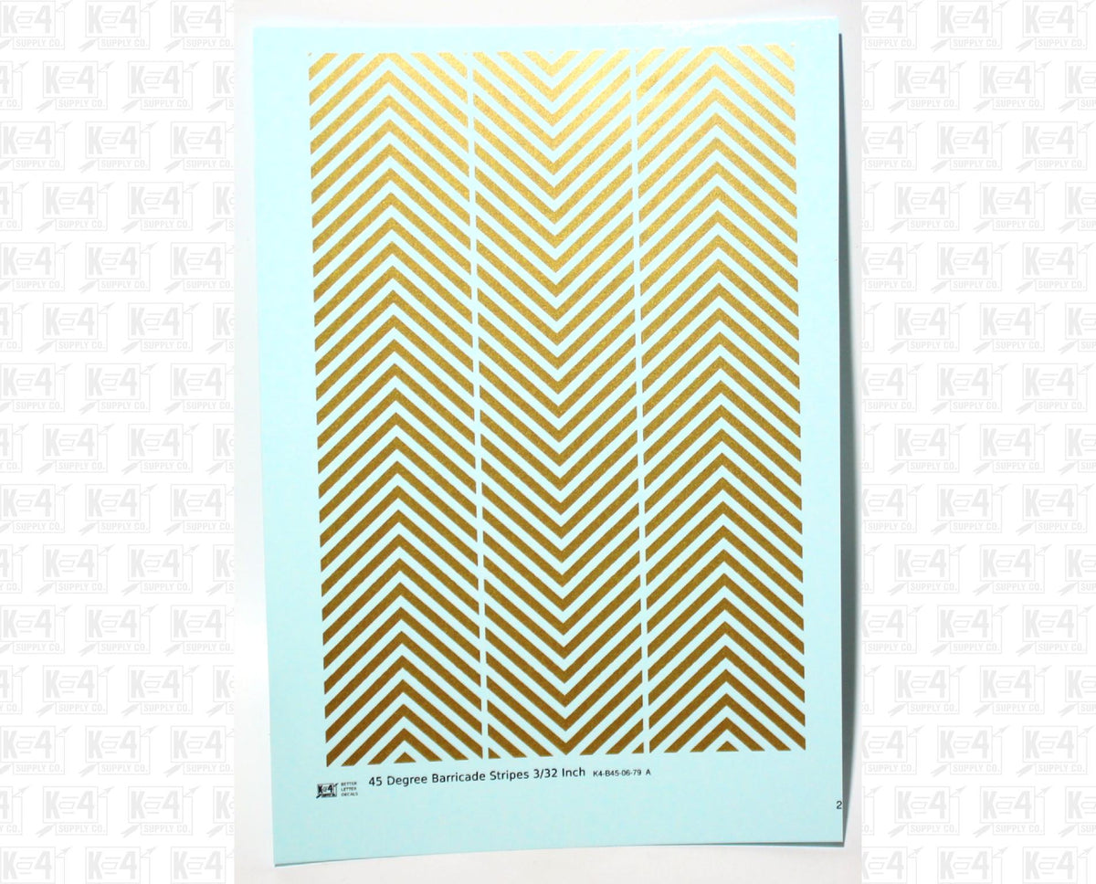 45 Degree Diagonal Barricade Stripes