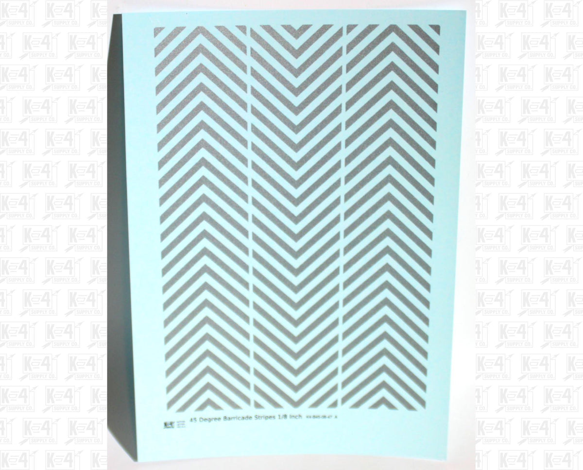 45 Degree Diagonal Barricade Stripes