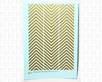 45 Degree Diagonal Barricade Stripes