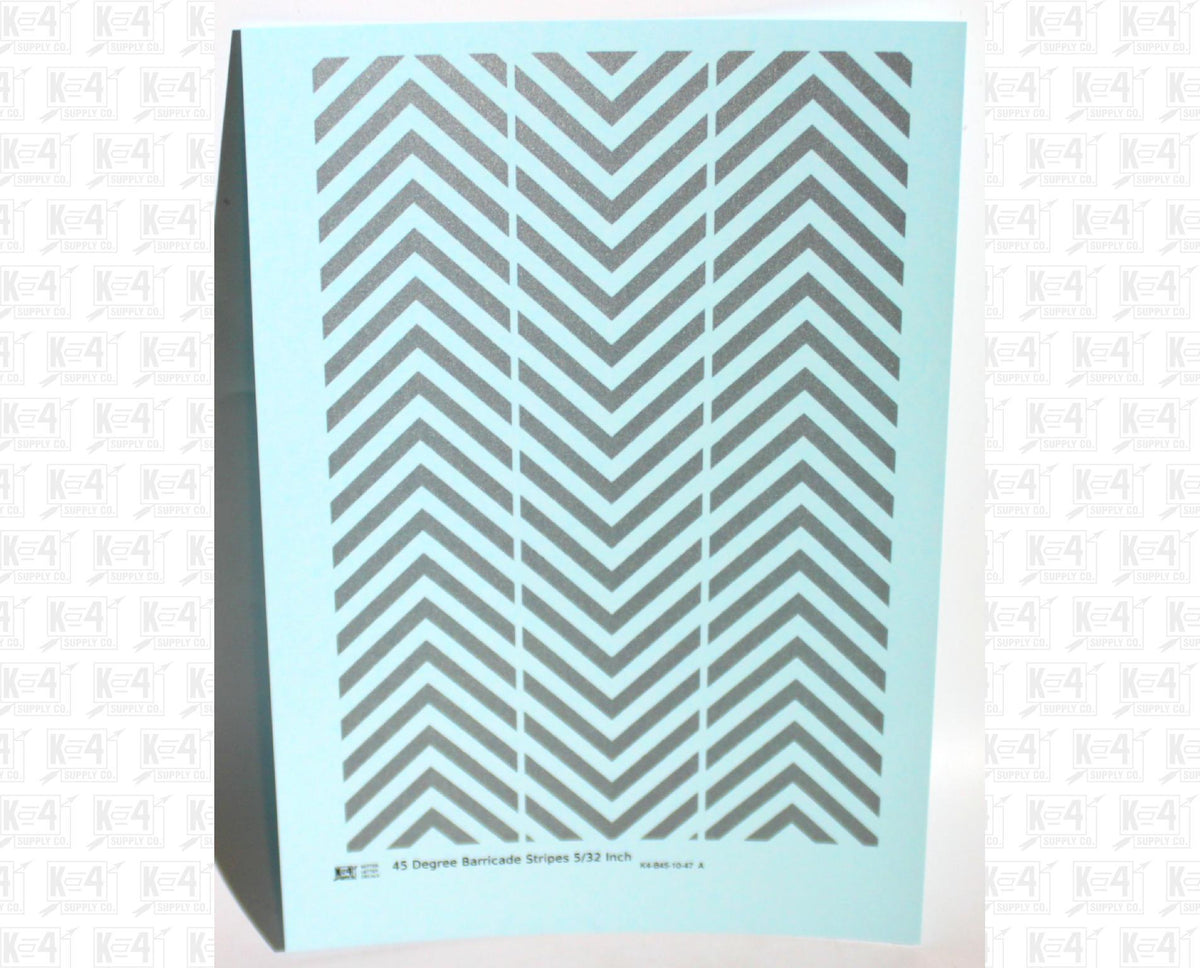 45 Degree Diagonal Barricade Stripes