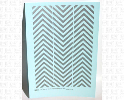 45 Degree Diagonal Barricade Stripes