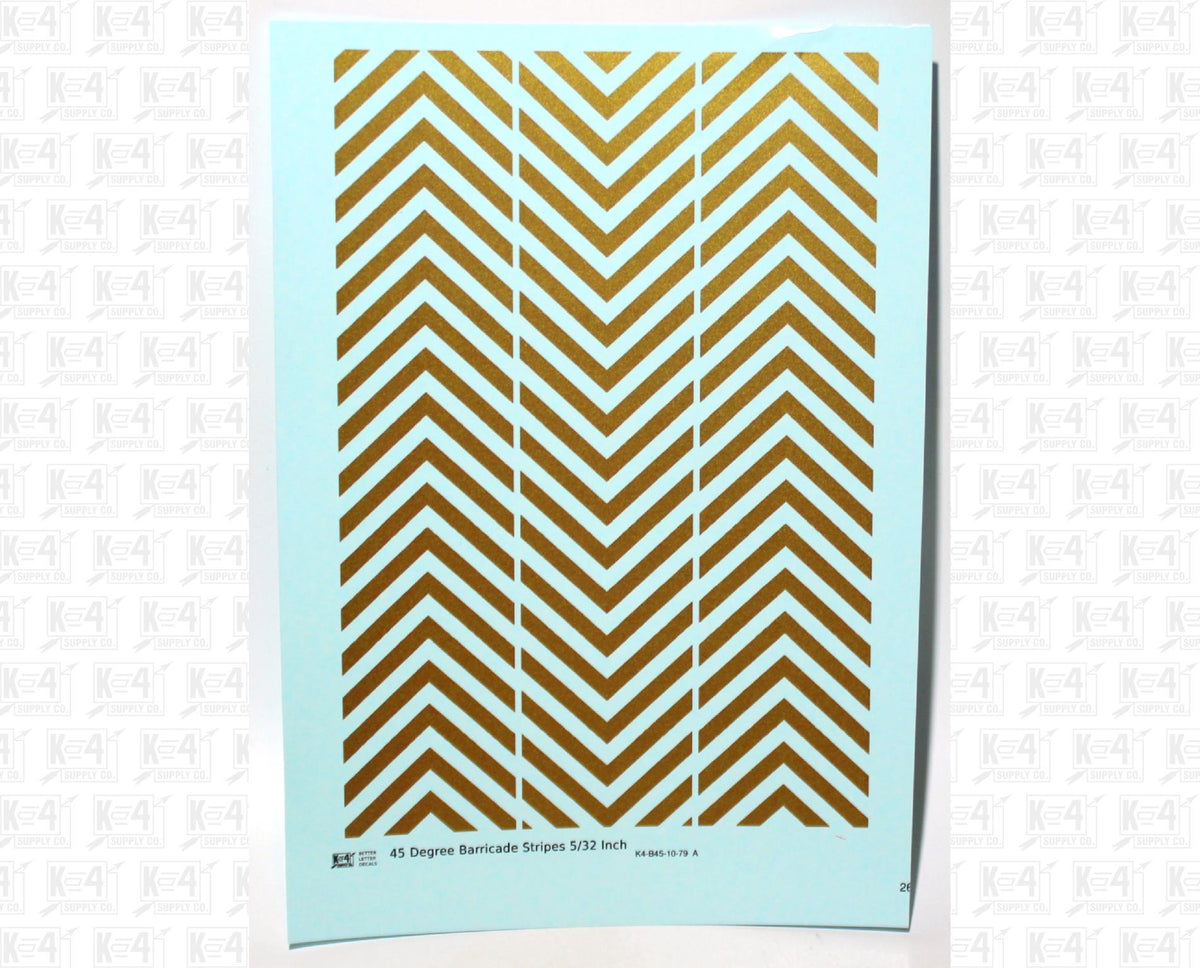 45 Degree Diagonal Barricade Stripes