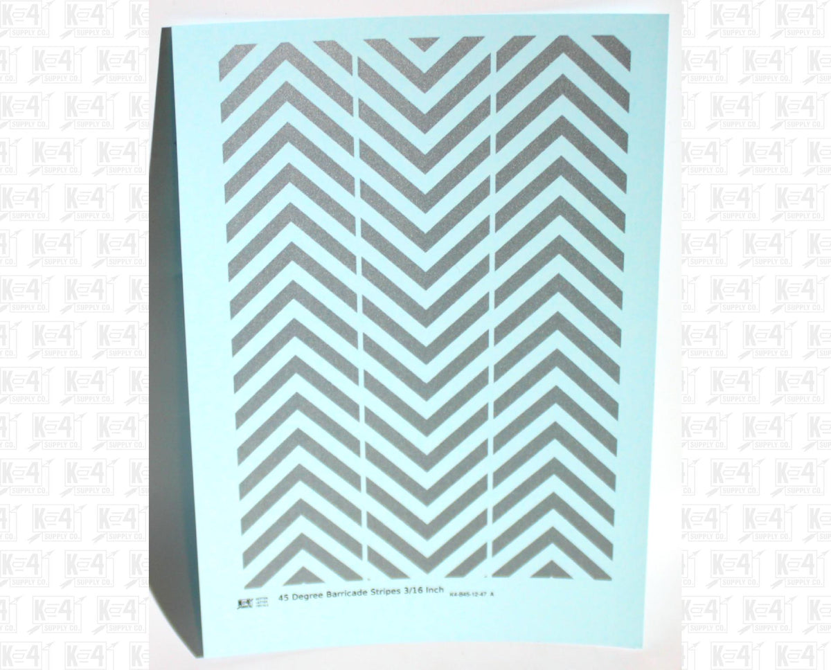 45 Degree Diagonal Barricade Stripes