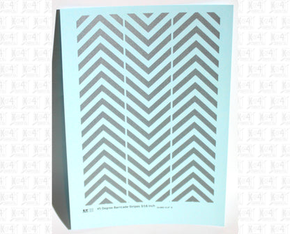45 Degree Diagonal Barricade Stripes