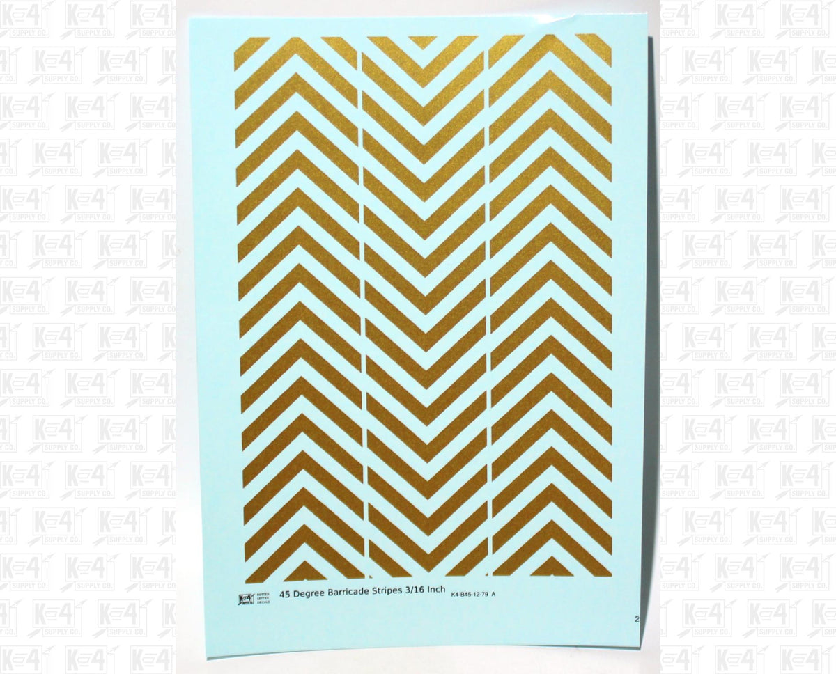 45 Degree Diagonal Barricade Stripes