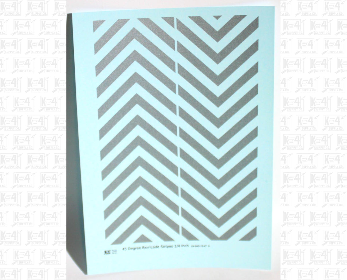 45 Degree Diagonal Barricade Stripes