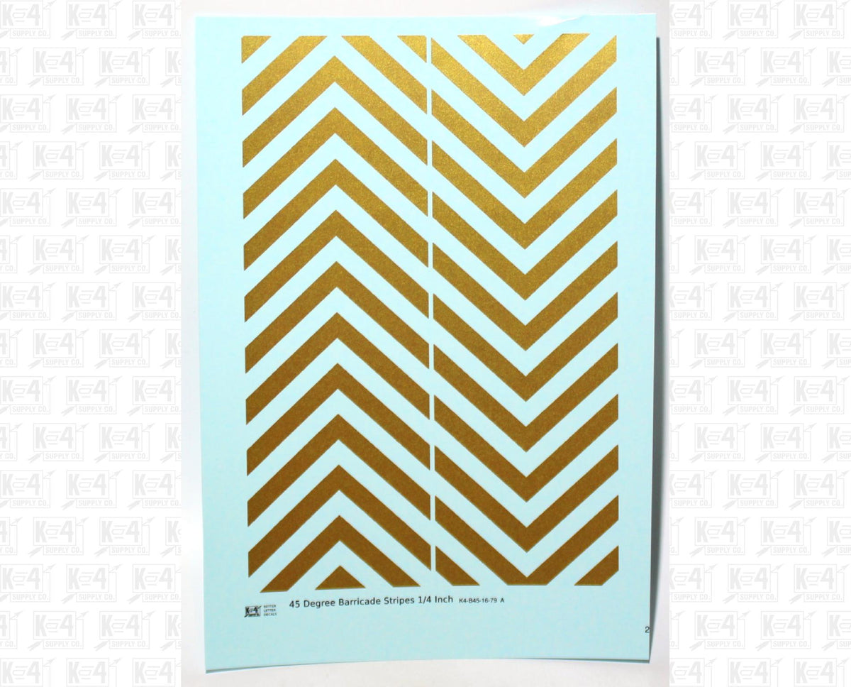 45 Degree Diagonal Barricade Stripes