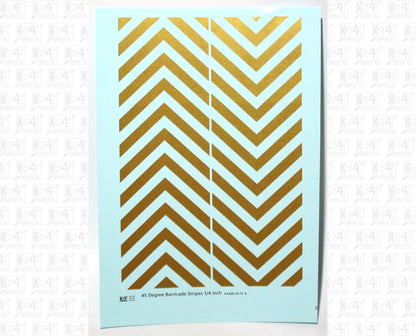 45 Degree Diagonal Barricade Stripes