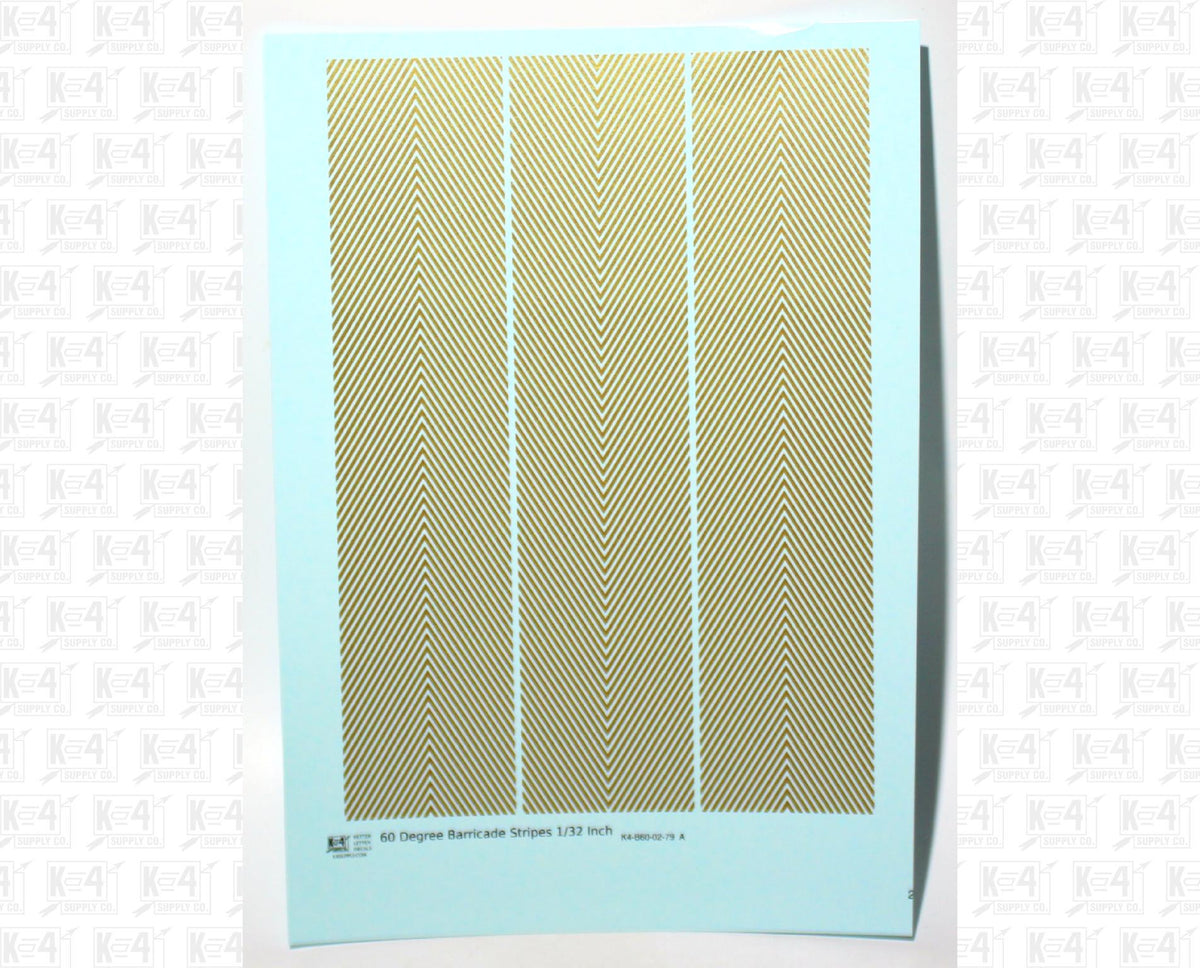 60 Degree Diagonal Barricade Stripes