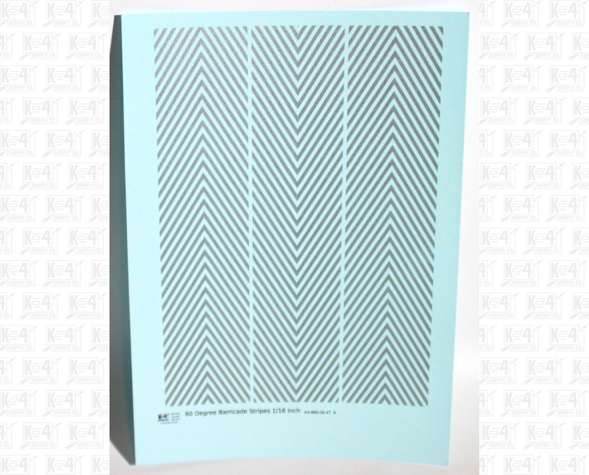 60 Degree Diagonal Barricade Stripes