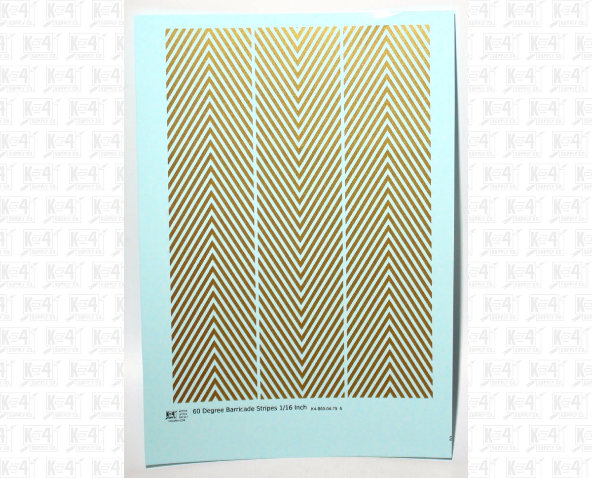 60 Degree Diagonal Barricade Stripes