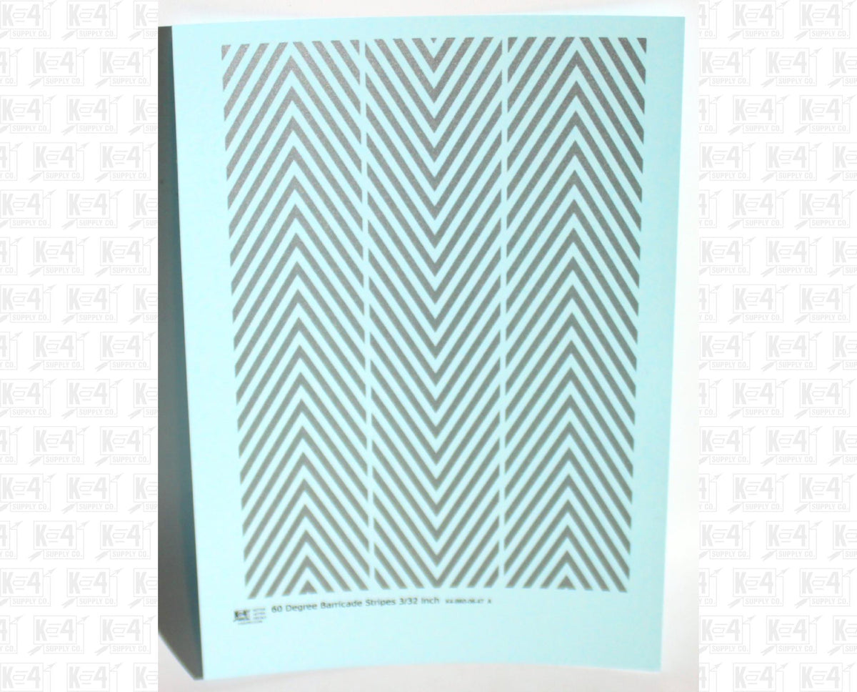 60 Degree Diagonal Barricade Stripes
