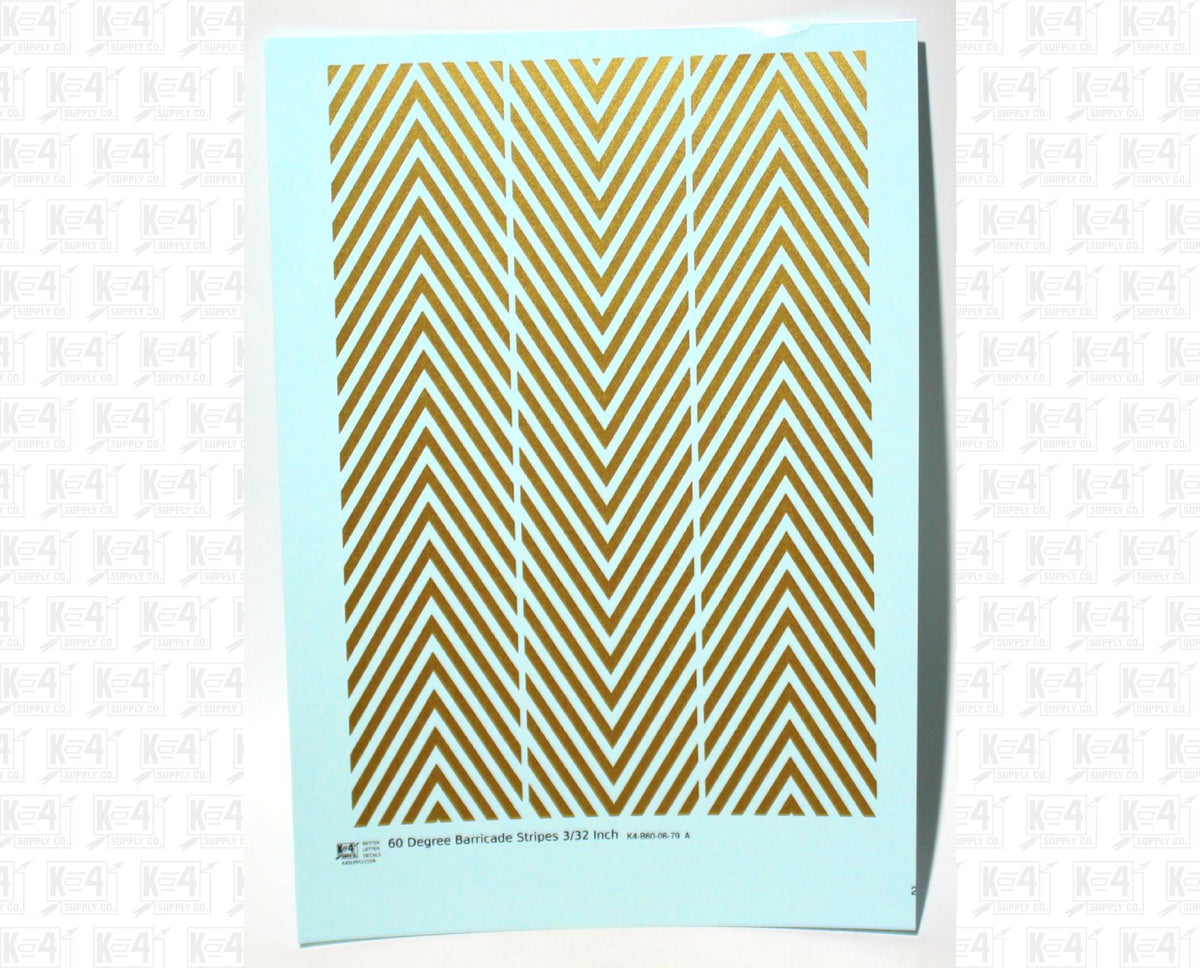 60 Degree Diagonal Barricade Stripes