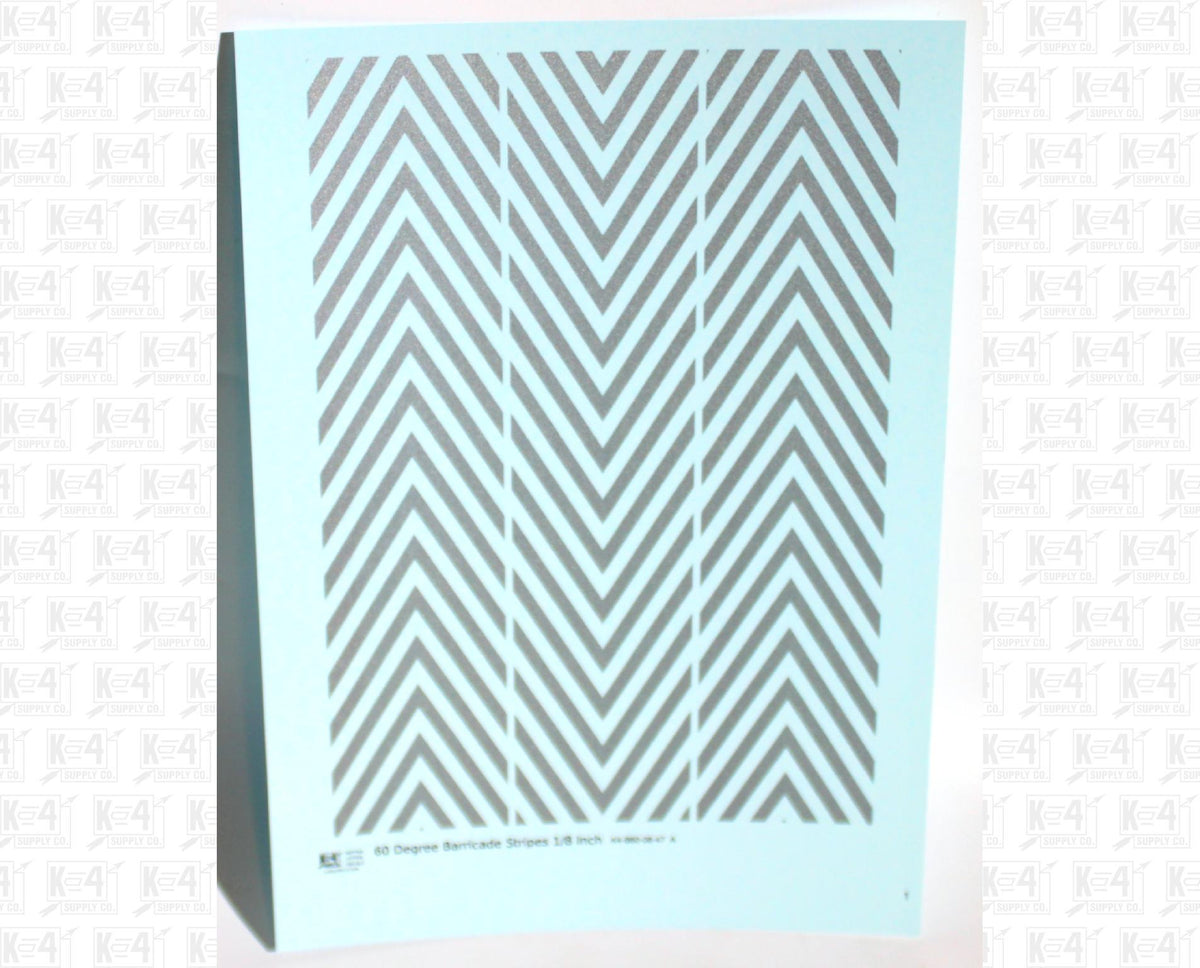 60 Degree Diagonal Barricade Stripes