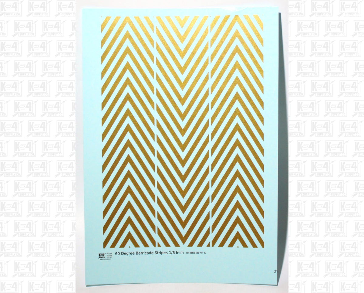 60 Degree Diagonal Barricade Stripes