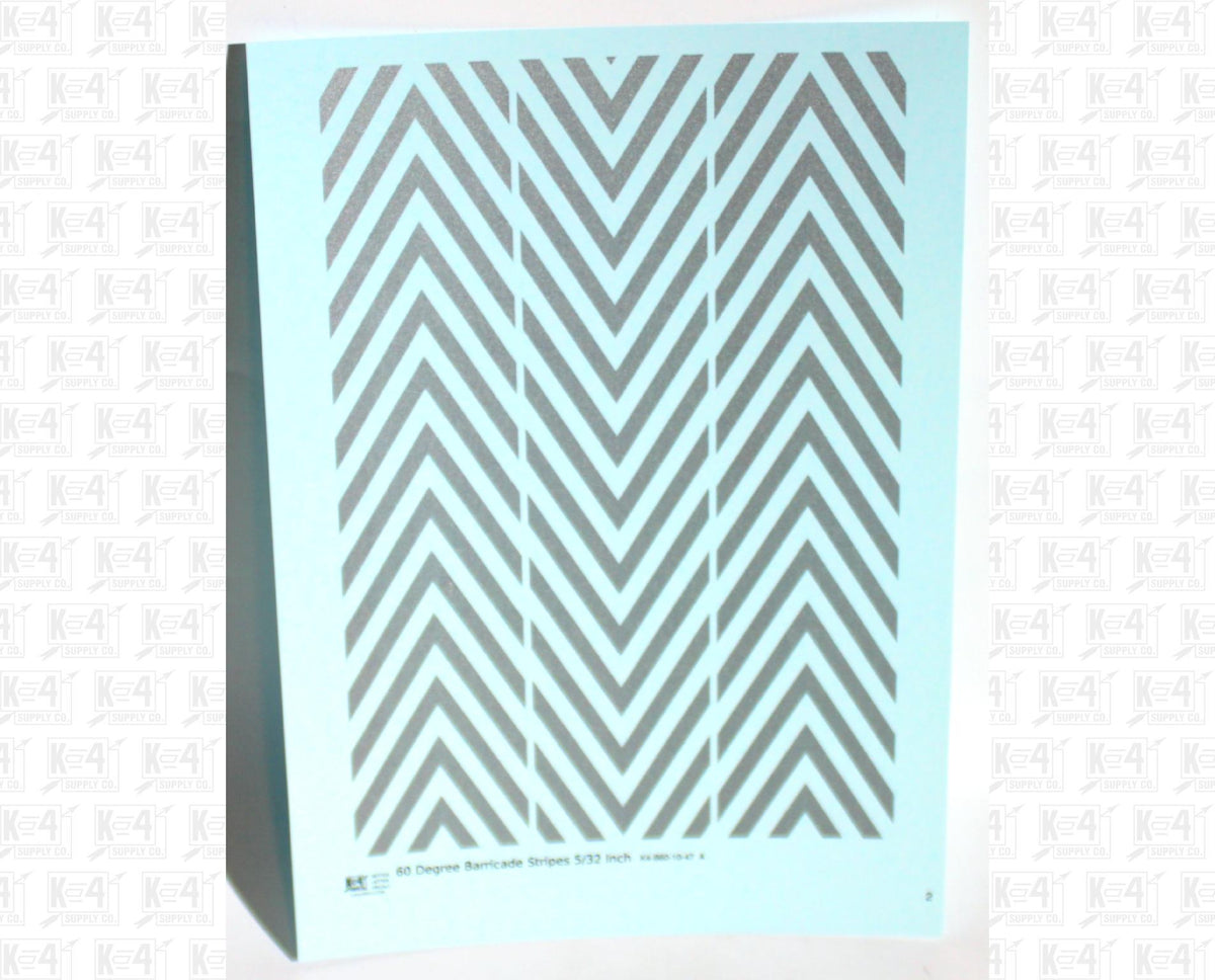 60 Degree Diagonal Barricade Stripes