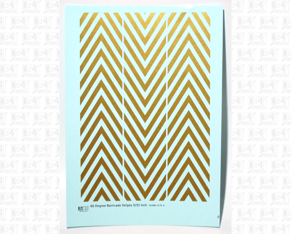 60 Degree Diagonal Barricade Stripes