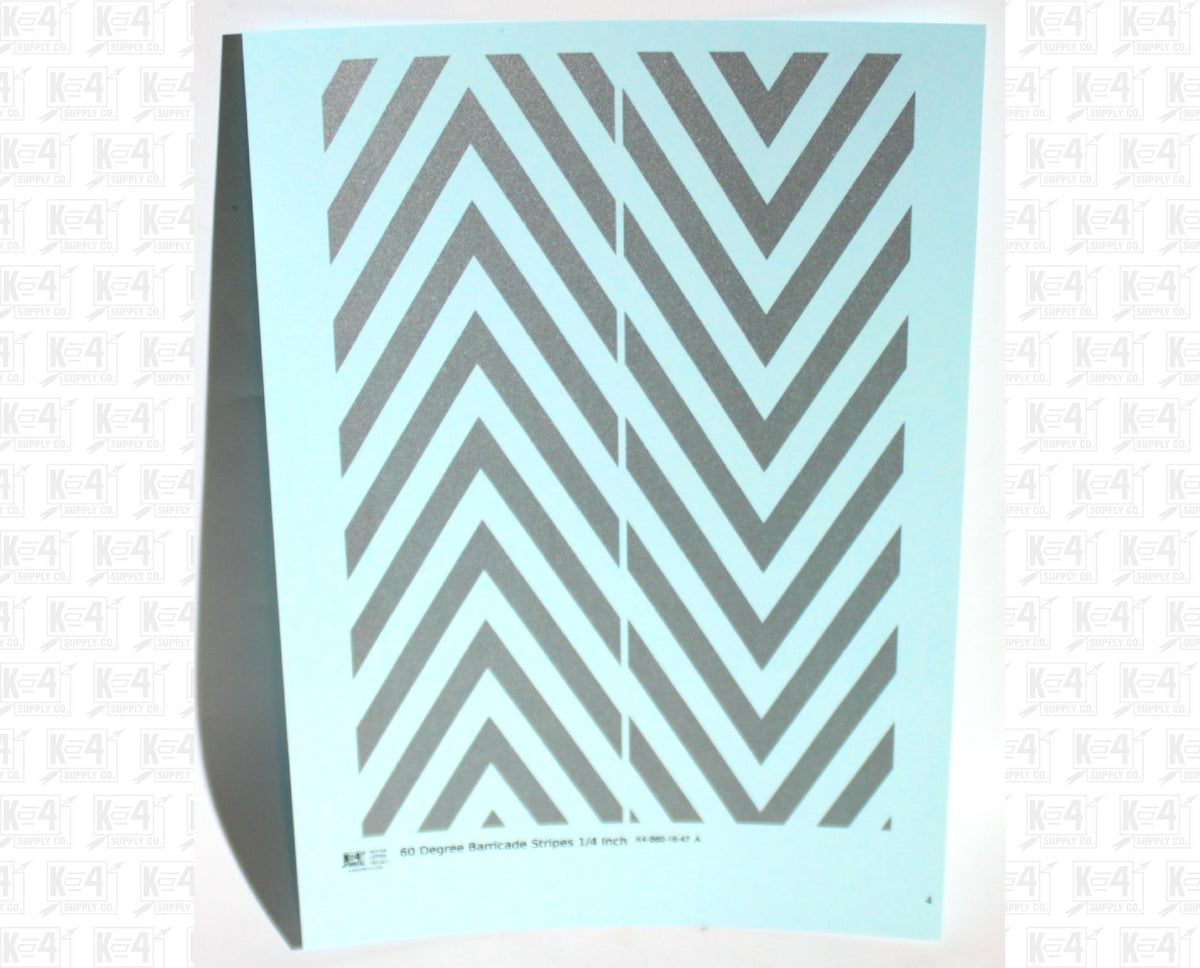 60 Degree Diagonal Barricade Stripes