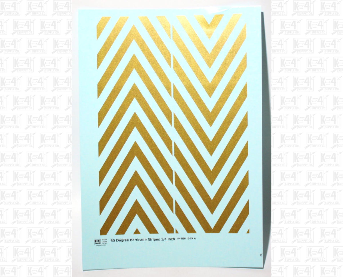 60 Degree Diagonal Barricade Stripes
