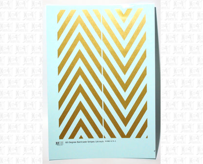60 Degree Diagonal Barricade Stripes