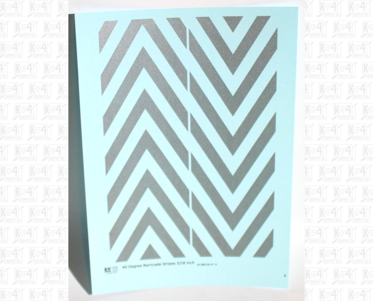60 Degree Diagonal Barricade Stripes