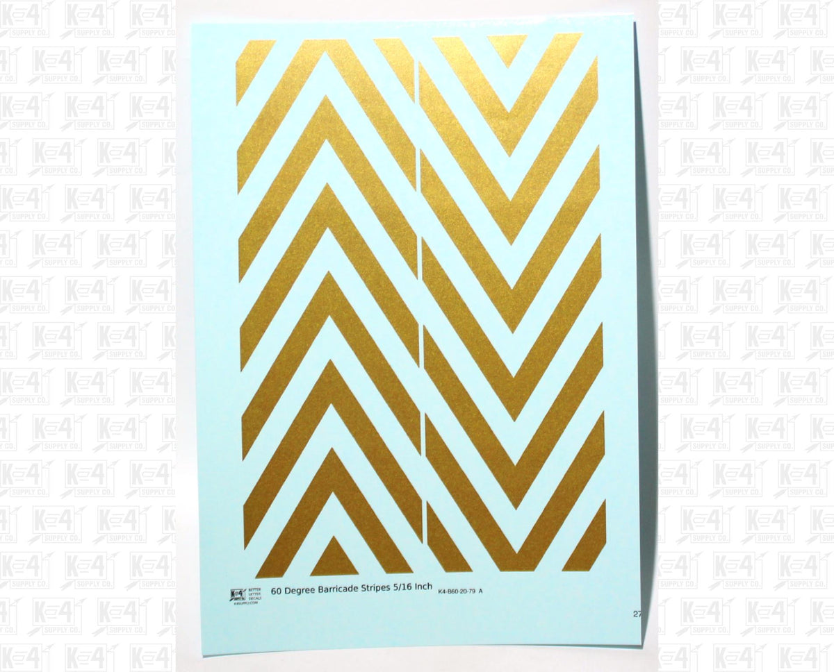 60 Degree Diagonal Barricade Stripes