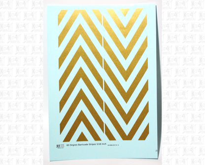 60 Degree Diagonal Barricade Stripes